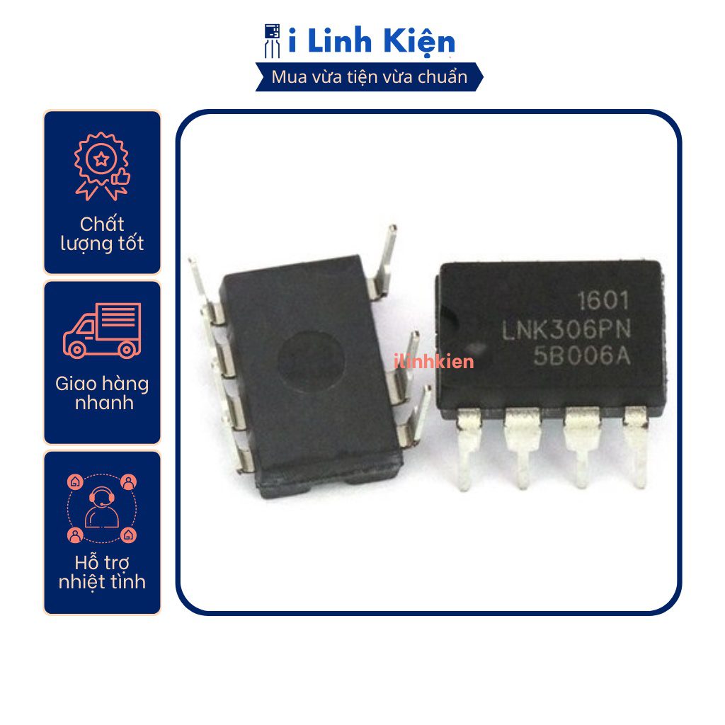 Ic nguồn LNK302PN/304PN/305PN/306PN/500PN/564PN DIP-7 chính hãng Power Integrations 2 Ic nguồn LNK302PN/304PN/305PN/306PN/500PN/564PN DIP-7 chính hãng Power Integrations - Ảnh 2