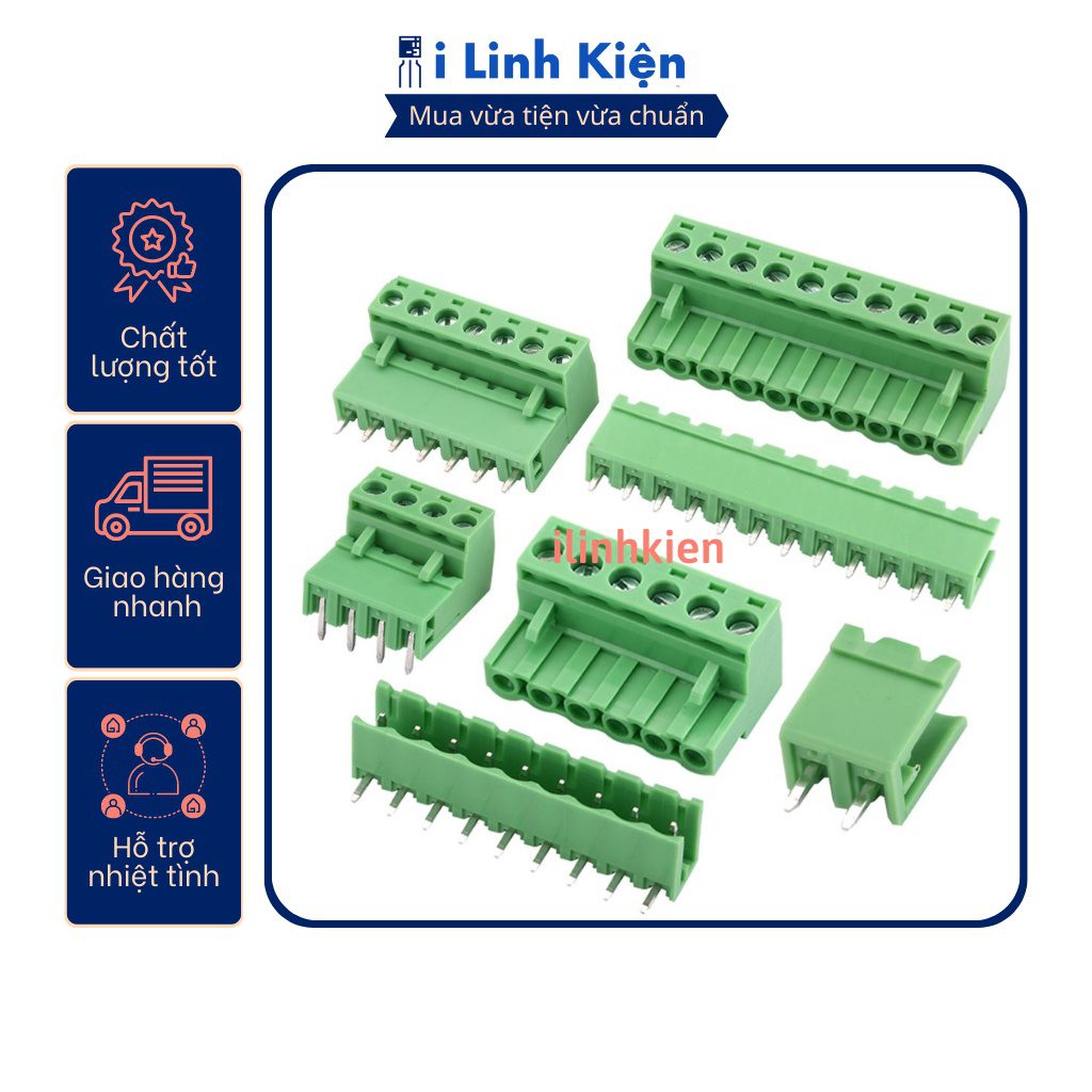 Cầu đấu 10P 2EDG5.08-10P 5.08mm xanh cong xanh thẳng 3 Cầu đấu 10P 2EDG5.08-10P 5.08mm xanh cong xanh thẳng - Ảnh 3