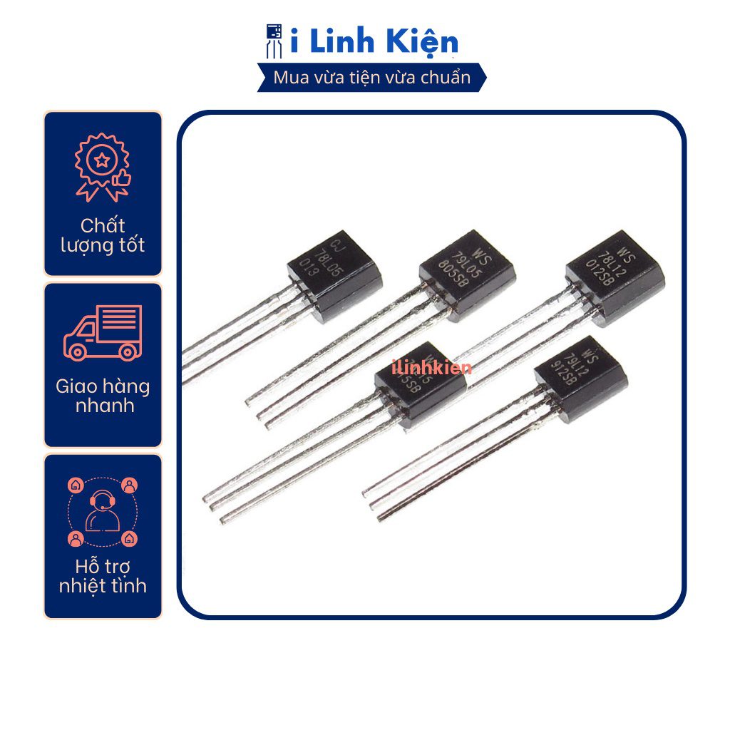 Ic nguồn 78L05/78L06/78L08/78L09/78L10/78L12/78L15/78L18/78L24 TO-92. 3 Ic nguồn 78L05/78L06/78L08/78L09/78L10/78L12/78L15/78L18/78L24 TO-92. - Ảnh 3