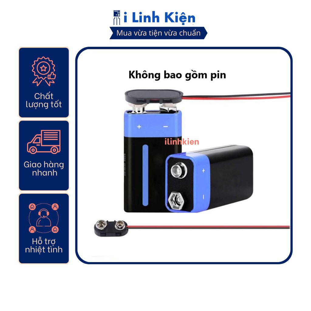Mũ pin 9V chất lượng giá rẻ 2 Mũ pin 9V chất lượng giá rẻ - Ảnh 2
