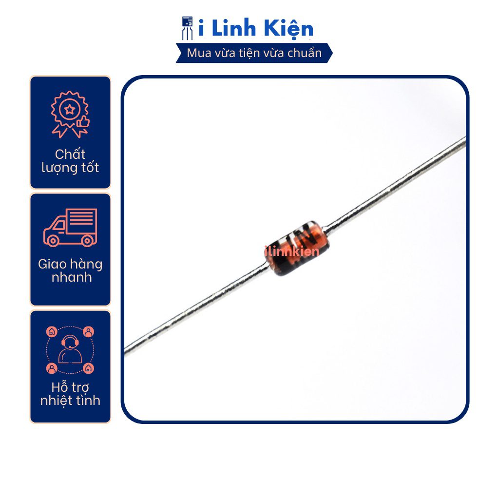 Diode 1N4148 màu đỏ túi 10 con. 9 Diode 1N4148 màu đỏ túi 10 con. - Ảnh 9