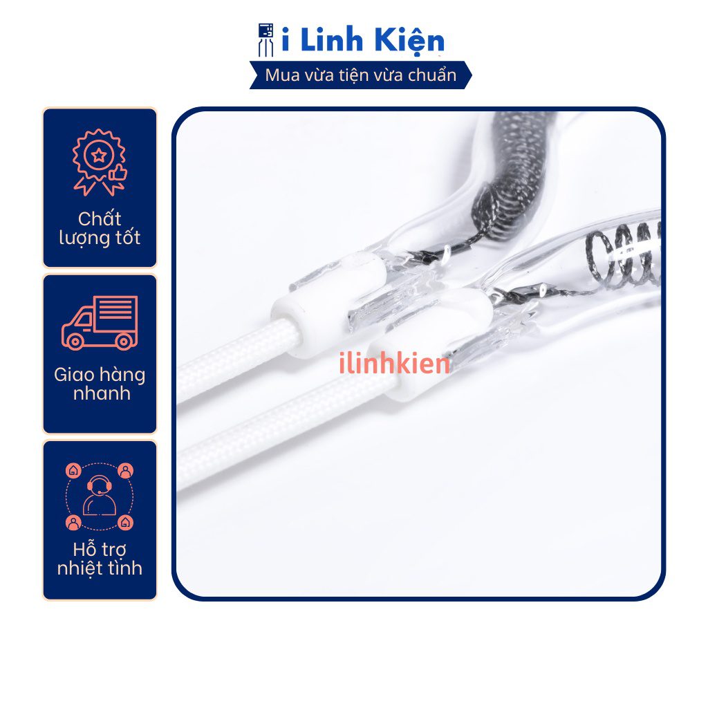 Bóng đèn quạt sưởi halogen chữ U 1200W sợi carbon chất lượng cao 5 Bóng đèn quạt sưởi halogen chữ U 1200W sợi carbon chất lượng cao - Ảnh 5