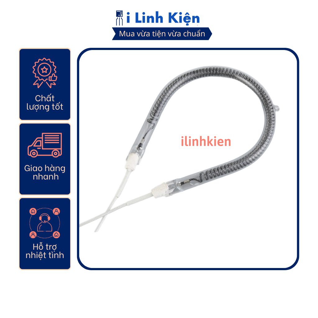 Bóng đèn quạt sưởi halogen chữ U 1200W sợi carbon chất lượng cao 2 Bóng đèn quạt sưởi halogen chữ U 1200W sợi carbon chất lượng cao - Ảnh 2