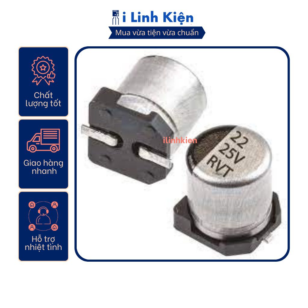 Tụ nhôm 25V 10uF-2200uF 4 Tụ nhôm 25V 10uF-2200uF - Ảnh 4