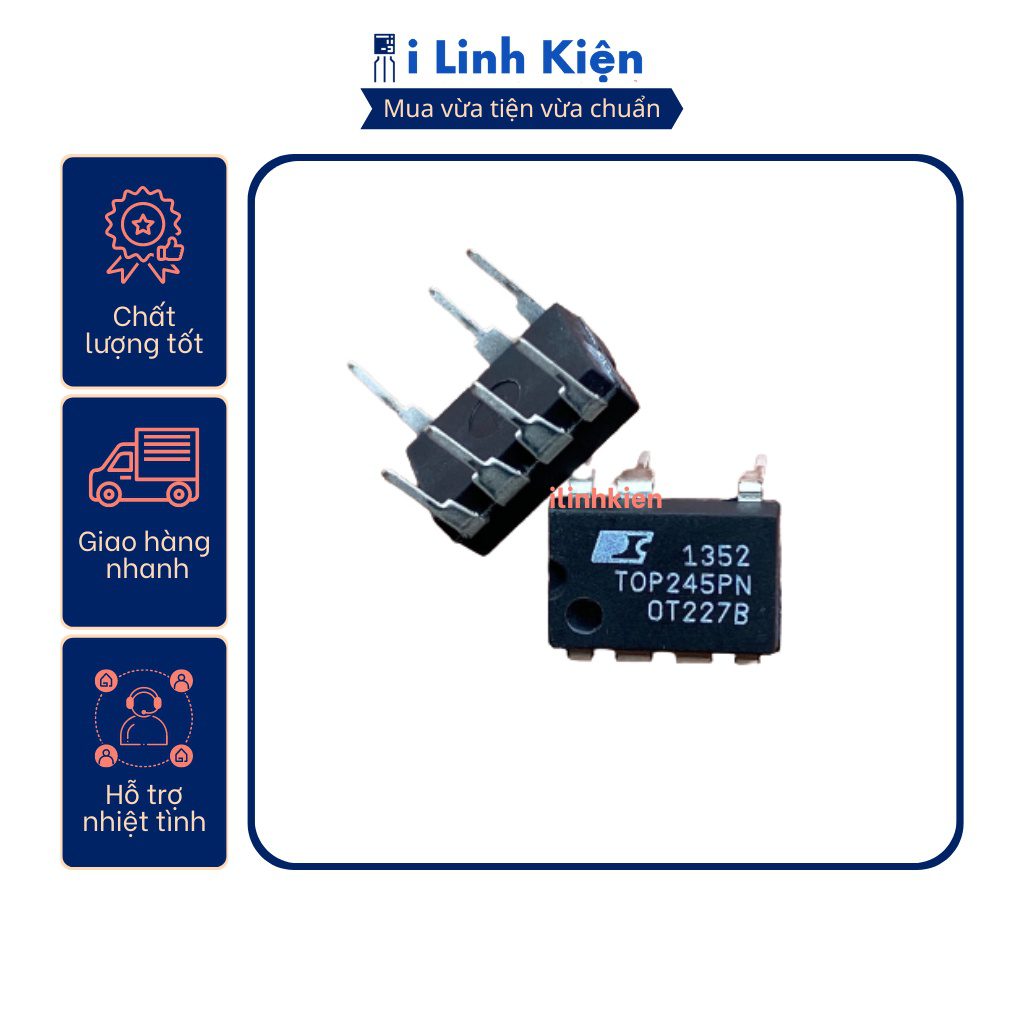 Ic nguồn TOP244PN TOP246PN TOP258PN chính hãng. 3 Ic nguồn TOP244PN TOP246PN TOP258PN chính hãng. - Ảnh 3