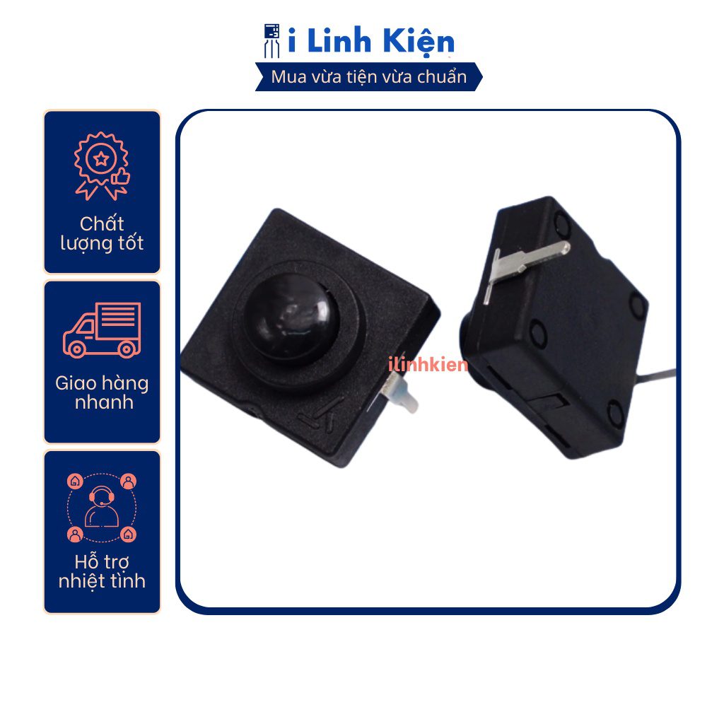Công tắc đèn pin 2P chân cắm vuông 112D 3 Công tắc đèn pin 2P chân cắm vuông 112D - Ảnh 3