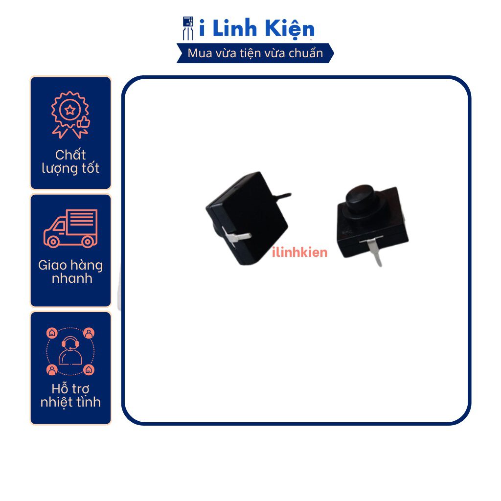 Công tắc đèn pin 2P chân cắm vuông 112D 2 Công tắc đèn pin 2P chân cắm vuông 112D - Ảnh 2