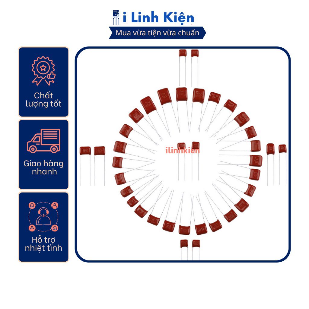 Tụ CBB, tụ kẹo 400V 330nF - 3.3uF chất lượng tốt. 4 Tụ CBB, tụ kẹo 400V 330nF - 3.3uF chất lượng tốt. - Ảnh 4