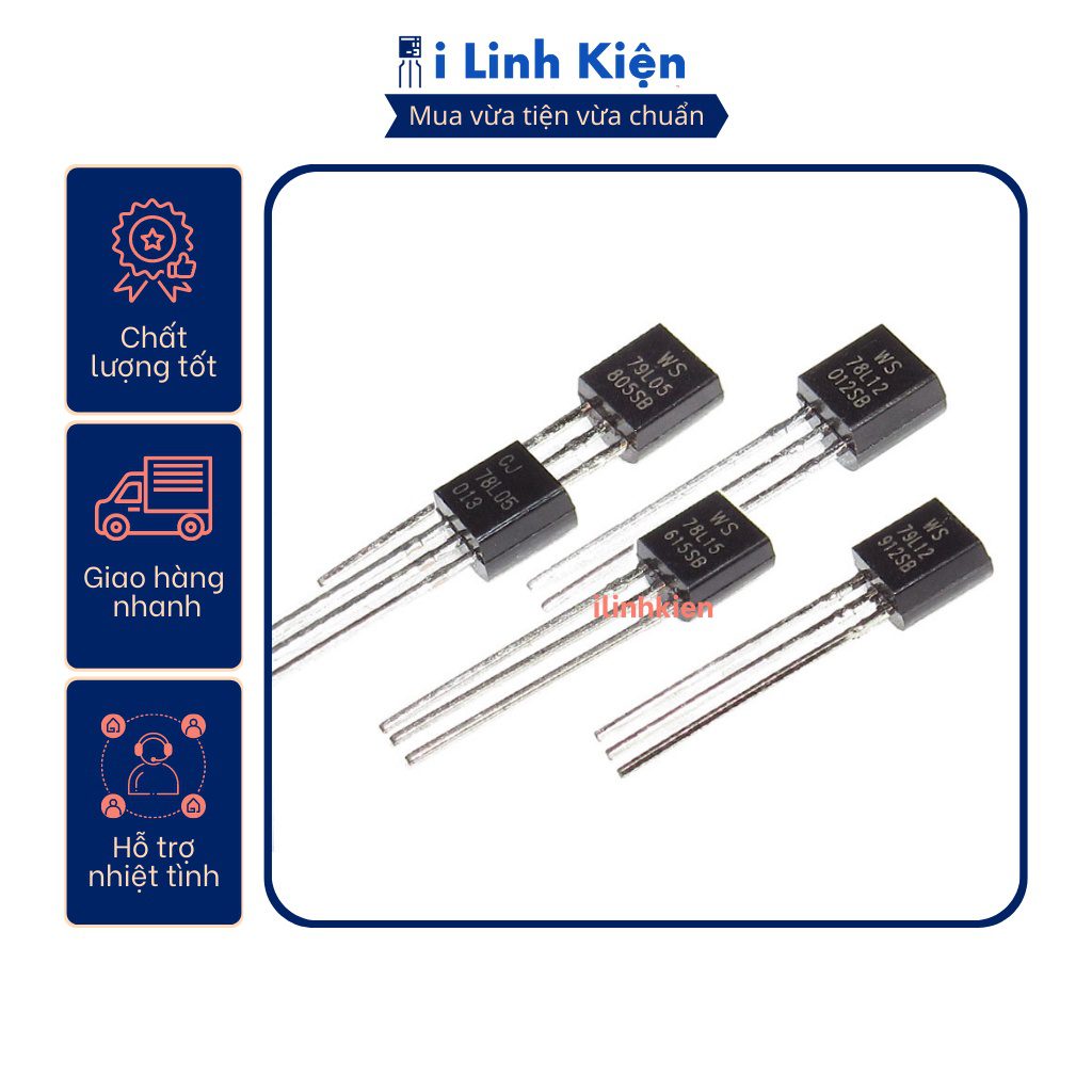 Ic nguồn 78L05/78L06/78L08/78L09/78L10/78L12/78L15/78L18/78L24 TO-92. 4 Ic nguồn 78L05/78L06/78L08/78L09/78L10/78L12/78L15/78L18/78L24 TO-92. - Ảnh 4