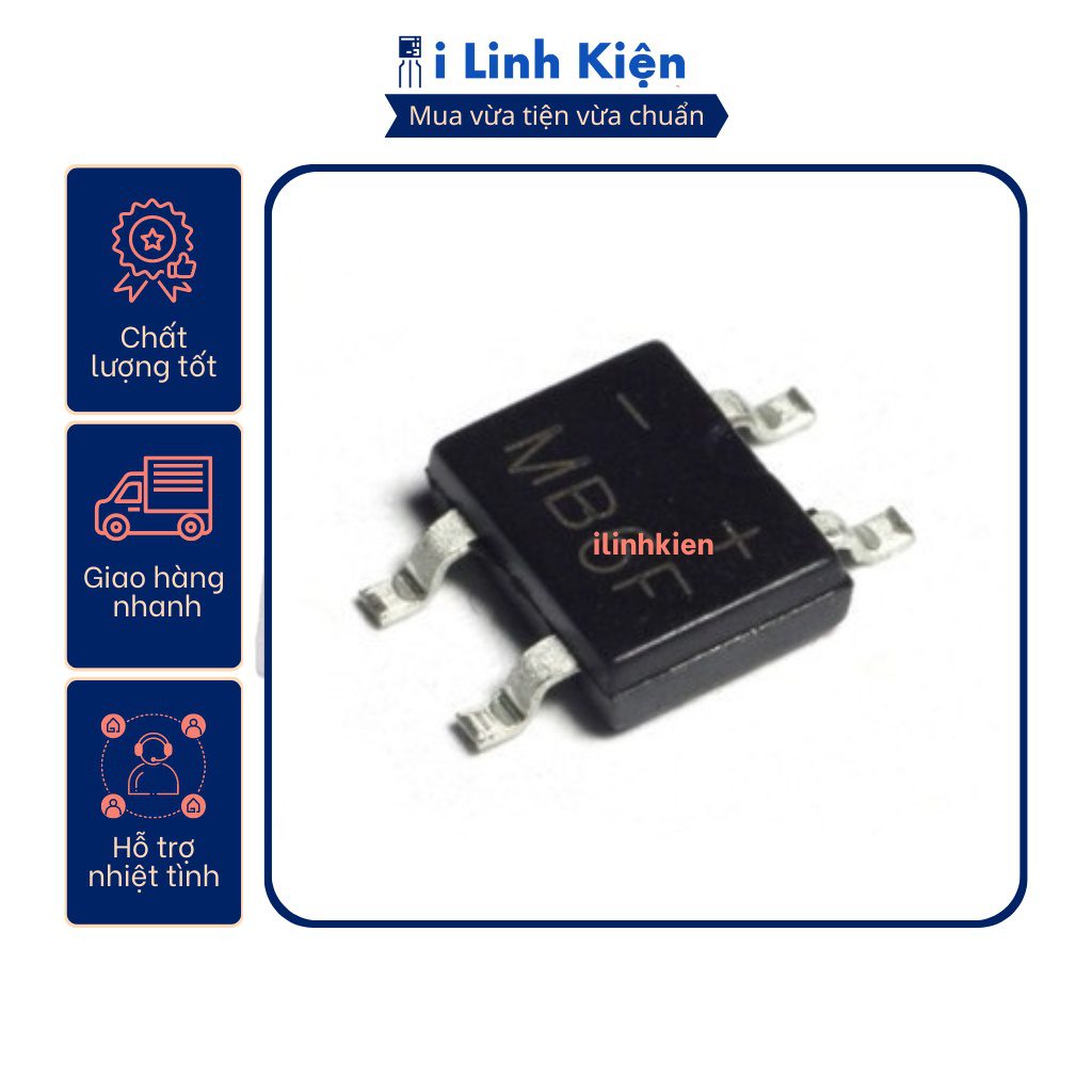 MB6F Diode cầu 0.8A 600V SOP-4 3 MB6F Diode cầu 0.8A 600V SOP-4 - Ảnh 3