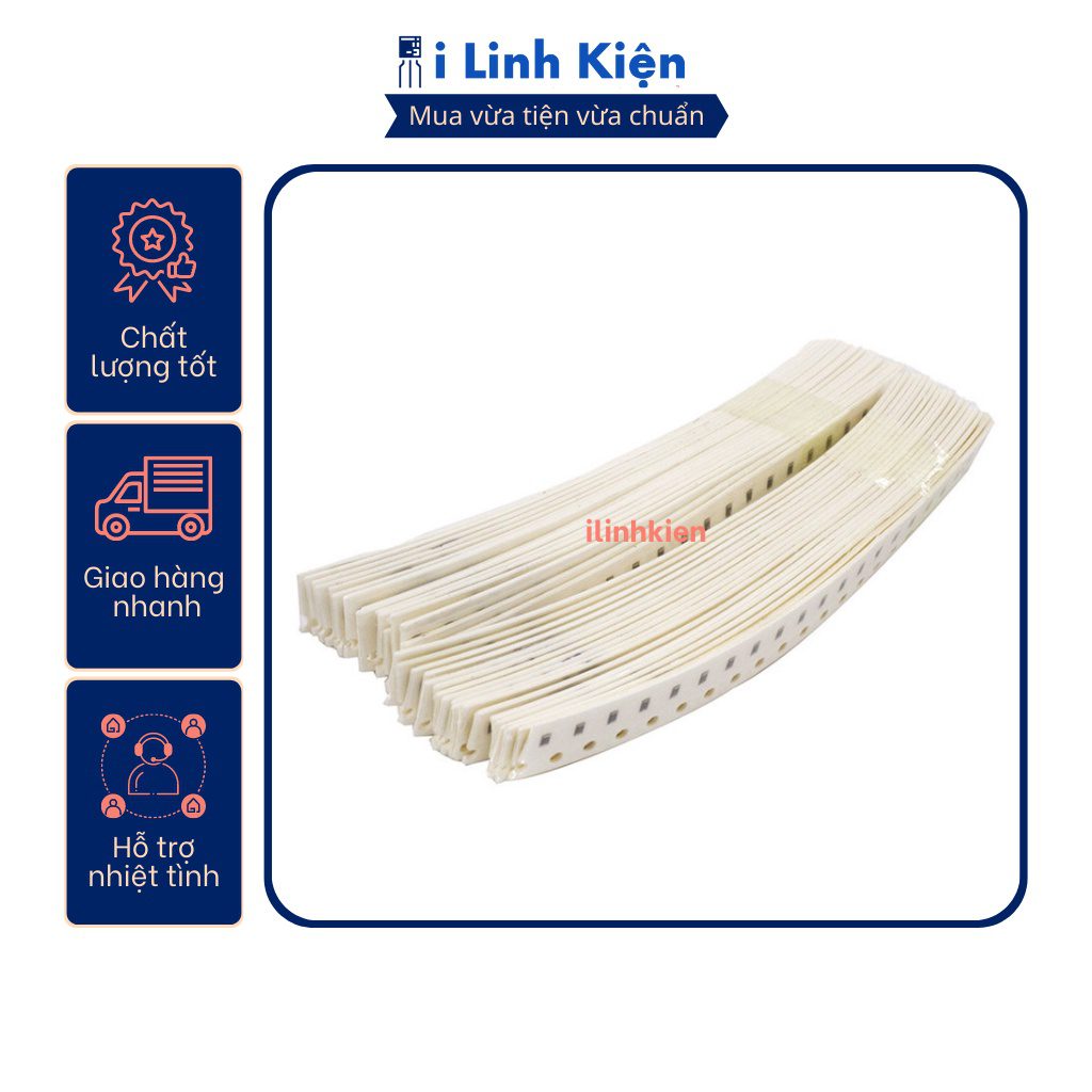 Điện trở dán 0603 1/16W 150R - 680R 1% chất lượng tốt (dây 100c) 4 Điện trở dán 0603 1/16W 150R - 680R 1% chất lượng tốt (dây 100c) - Ảnh 4