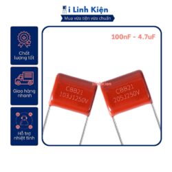 Tụ CBB, tụ kẹo 250V 100nF - 4.7uF chất lượng tốt (túi 10c)