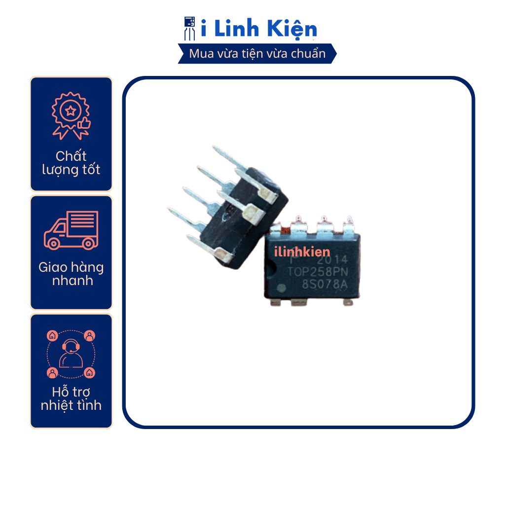 Ic nguồn TOP244PN TOP246PN TOP258PN chính hãng. 4 Ic nguồn TOP244PN TOP246PN TOP258PN chính hãng. - Ảnh 4