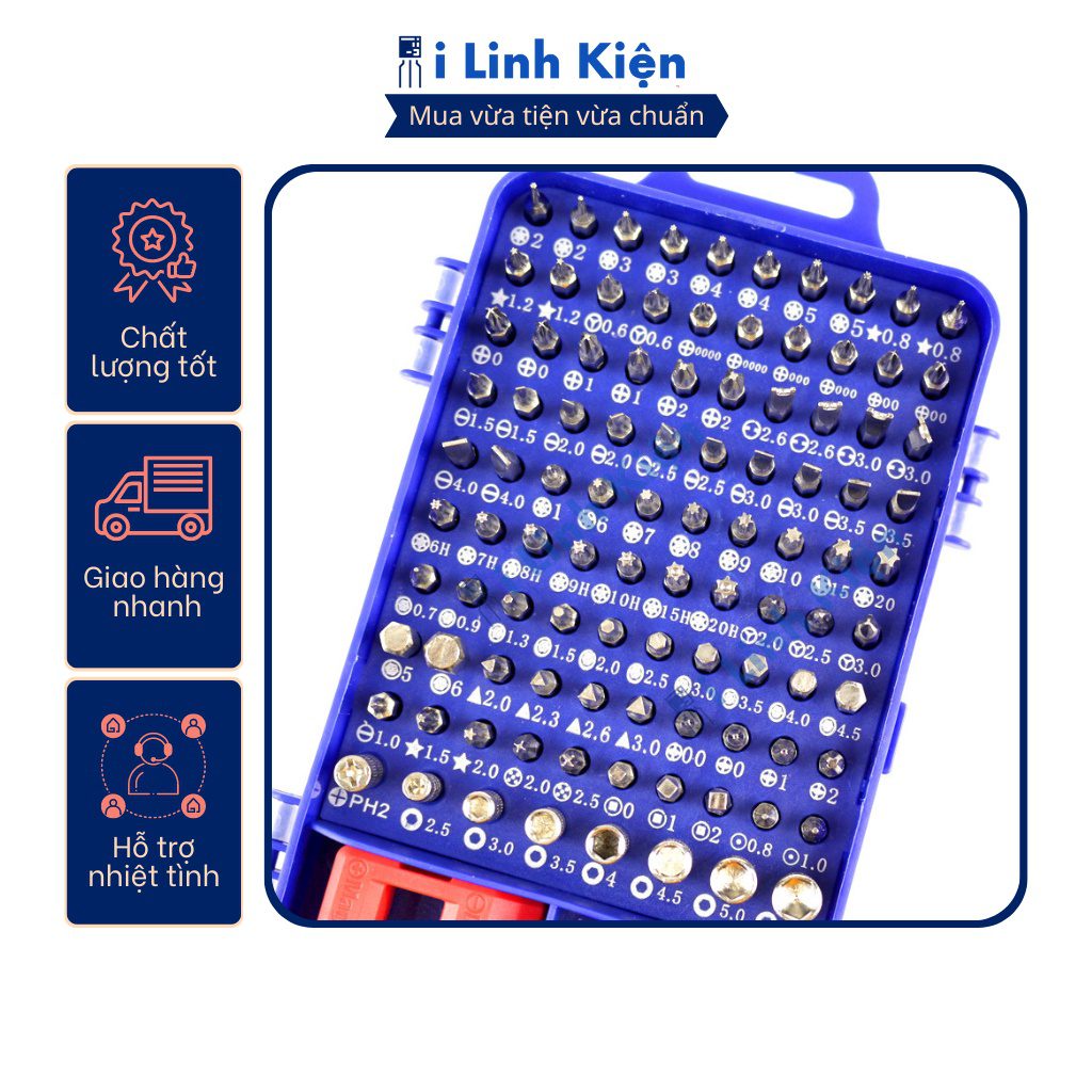 Bộ tua vít đa năng tô vít sửa điện thoại đa năng 115 chi tiết đầy đủ và tiện lợi. 5 Bộ tua vít đa năng tô vít sửa điện thoại đa năng 115 chi tiết đầy đủ và tiện lợi. - Ảnh 5