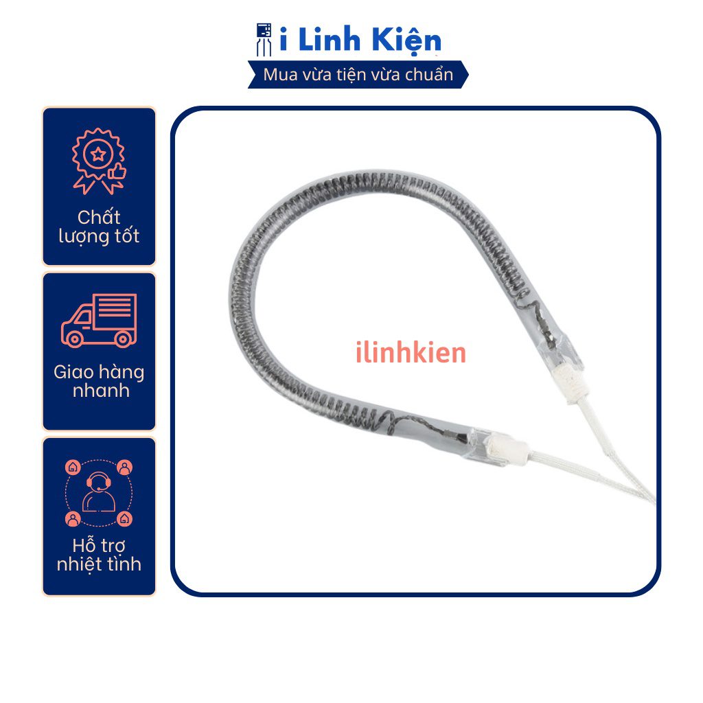 Bóng đèn quạt sưởi halogen chữ U 1200W sợi carbon chất lượng cao 4 Bóng đèn quạt sưởi halogen chữ U 1200W sợi carbon chất lượng cao - Ảnh 4