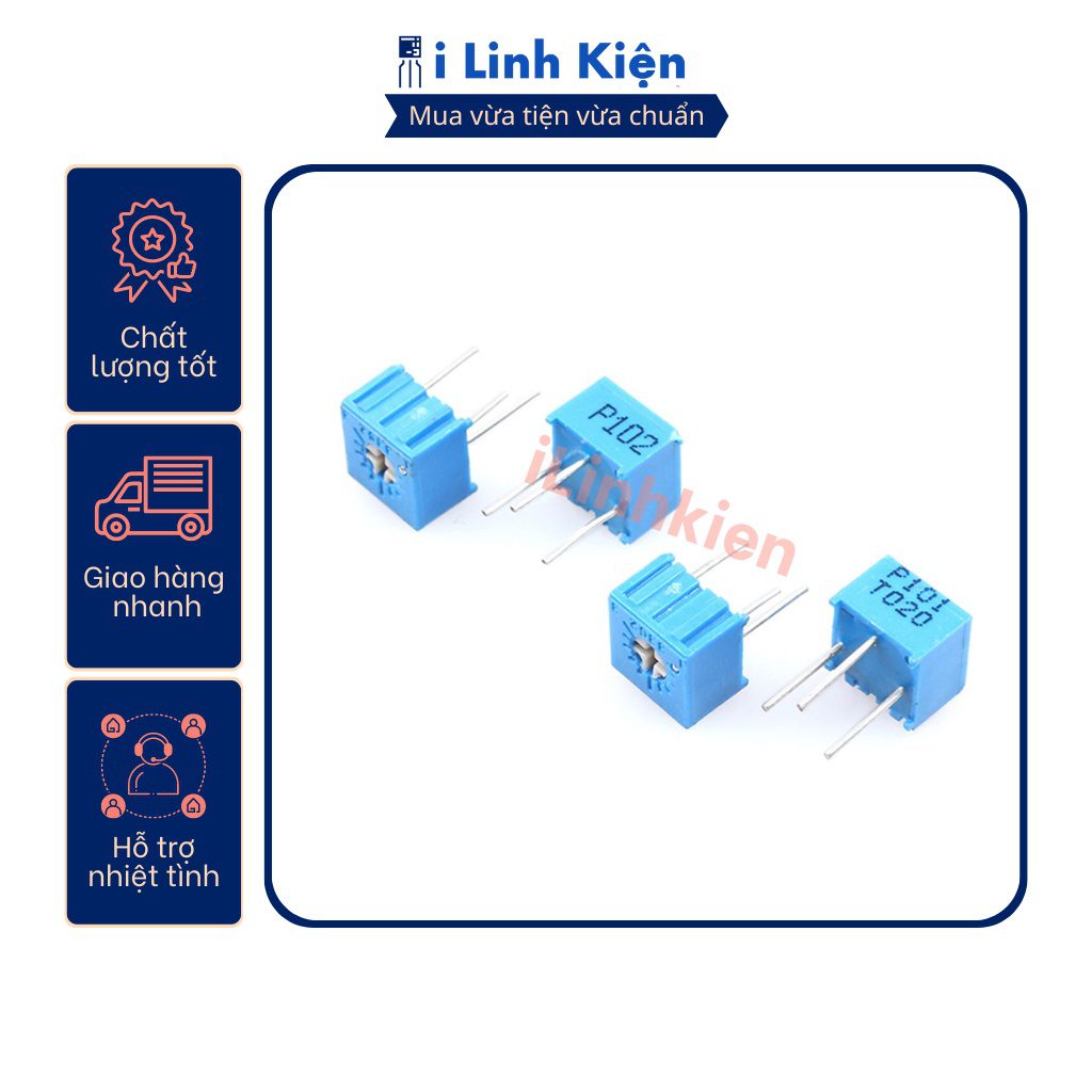 Biến trở vuông 200R 3362P-201 chất lượng tốt 3 Biến trở vuông 200R 3362P-201 chất lượng tốt - Ảnh 3