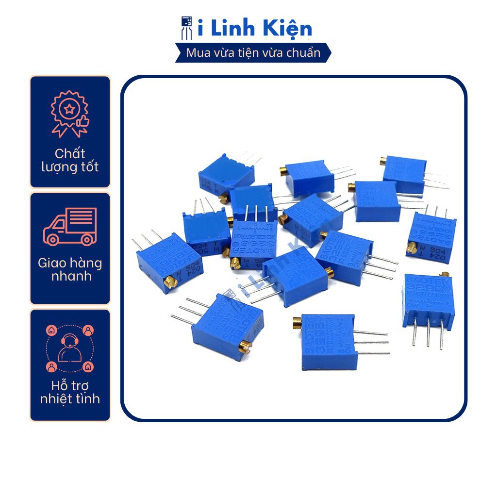 Biến trở vi chỉnh 3296W-201 200R chất lượng tốt 6 Biến trở vi chỉnh 3296W-201 200R chất lượng tốt - Ảnh 6