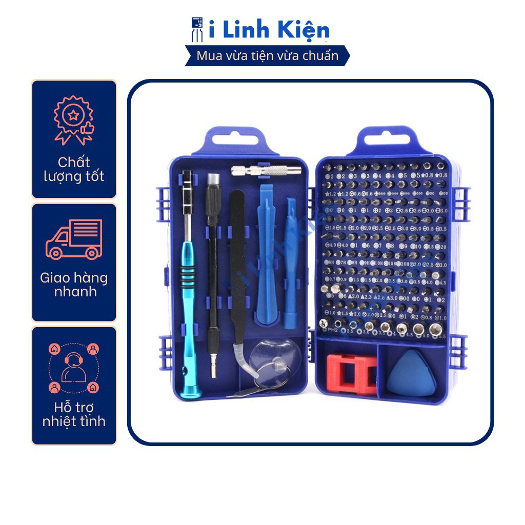 Bộ tua vít đa năng tô vít sửa điện thoại đa năng 115 chi tiết đầy đủ và tiện lợi. 2 Bộ tua vít đa năng tô vít sửa điện thoại đa năng 115 chi tiết đầy đủ và tiện lợi. - Ảnh 2