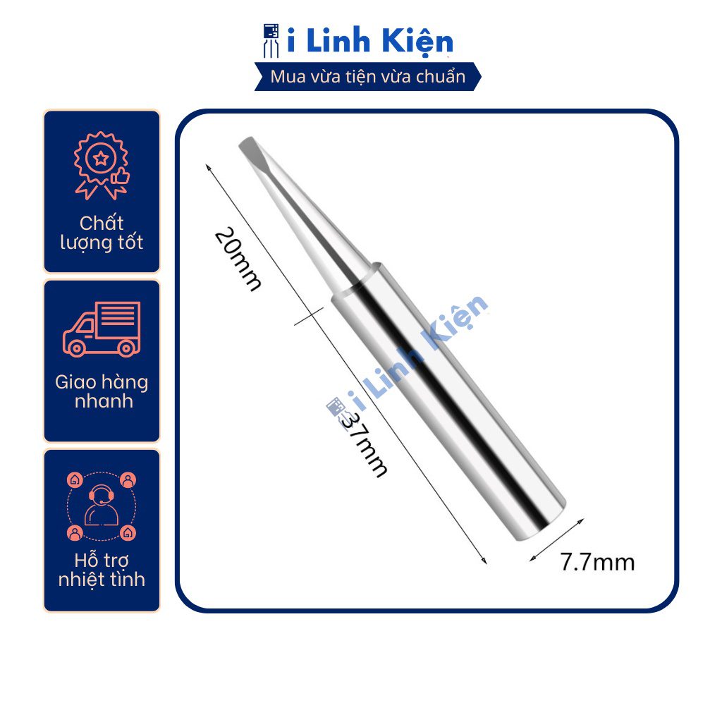 Mũi hàn thiếc 907 gia nhiệt nhanh bền bỉ. 8 Mũi hàn thiếc 907 gia nhiệt nhanh bền bỉ. - Ảnh 8
