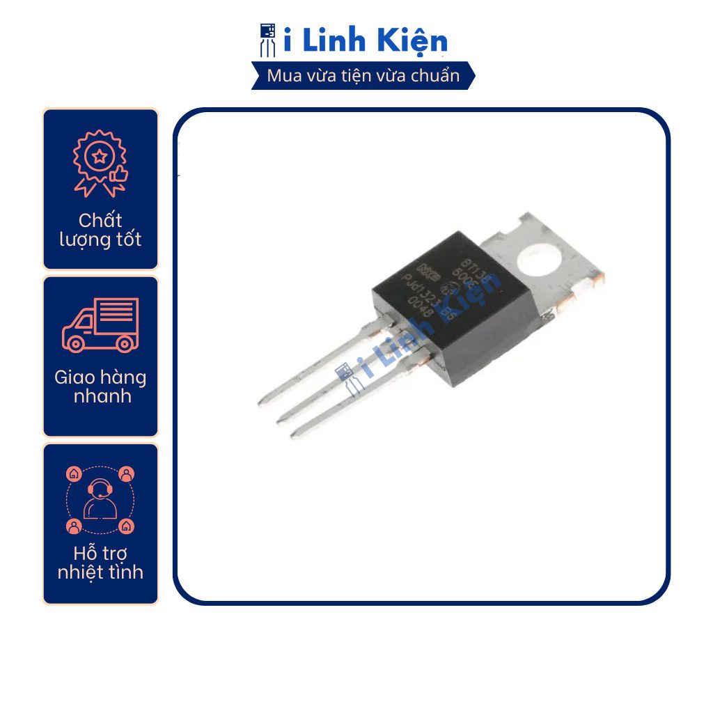 Triac BT131 BT134 BT136 BT137 BT138 BT151 BT152 chất lượng tốt. 5 Triac BT131 BT134 BT136 BT137 BT138 BT151 BT152 chất lượng tốt. - Ảnh 5