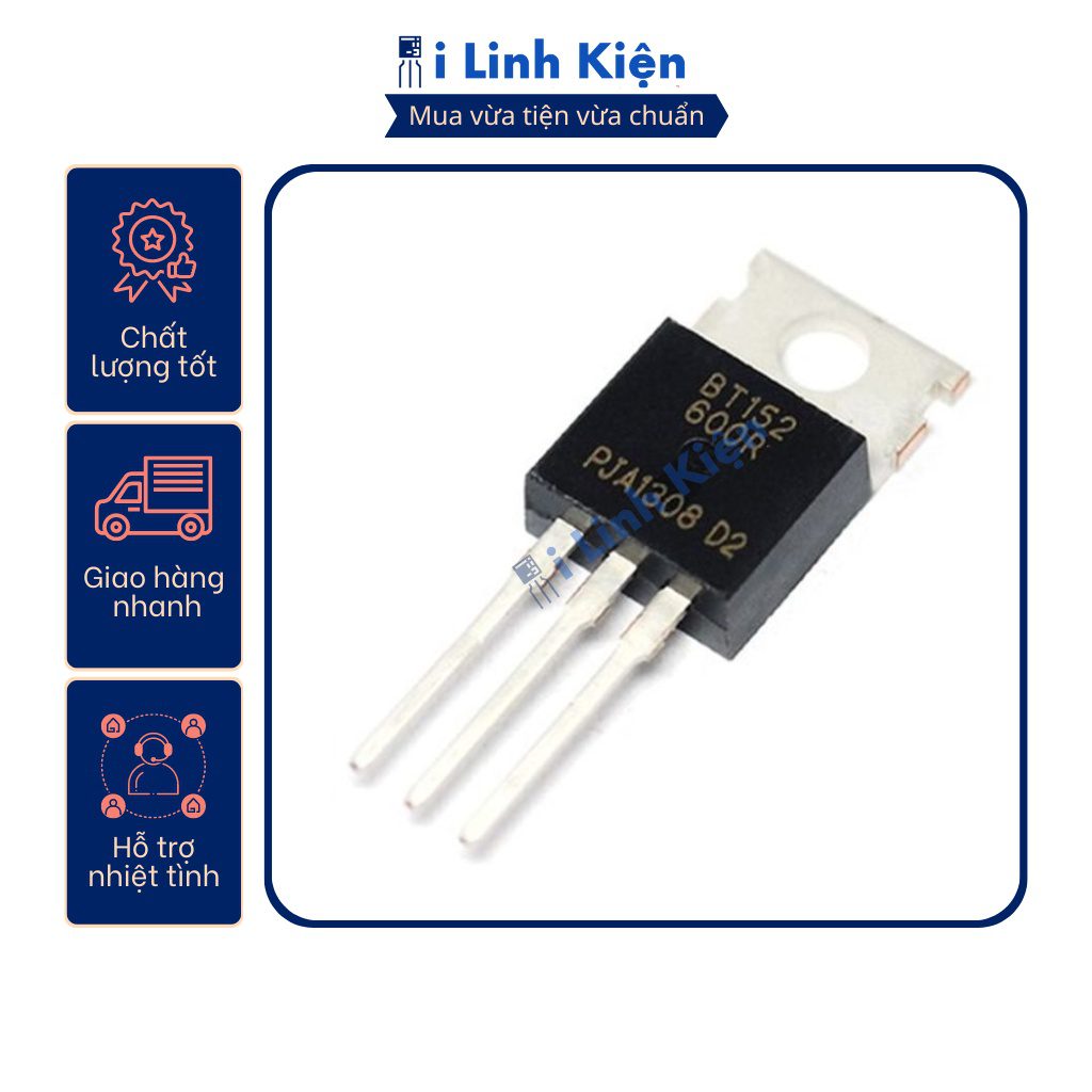 Triac BT131 BT134 BT136 BT137 BT138 BT151 BT152 chất lượng tốt. 6 Triac BT131 BT134 BT136 BT137 BT138 BT151 BT152 chất lượng tốt. - Ảnh 6