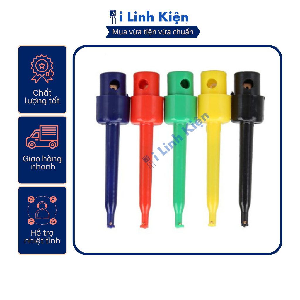 Móc kẹp dây dùng cho thử nghiệm đo linh kiện chất lượng tốt 3 Móc kẹp dây dùng cho thử nghiệm đo linh kiện chất lượng tốt - Ảnh 3