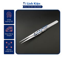 Nhíp gắp linh kiện điện tử màu trắng thép không gỉ dạng lỗ cao cấp. 12 vn 11134207 7qukw lfkvho4uf791e8