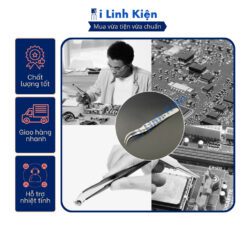 Nhíp gắp linh kiện điện tử màu trắng thép không gỉ dạng lỗ cao cấp. 16 vn 11134207 7qukw lfkvho4up18575