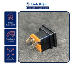 Jack nguồn DC cái 5.5x2.1mm vuông hàn dây DC015