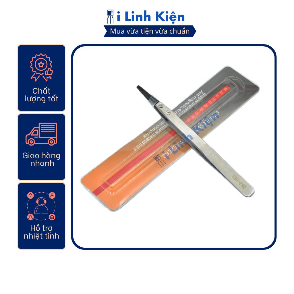 Nhíp gắp linh kiện điện tử cao cấp đầu nhựa chống tính điện chất lượng tốt. 6 Nhíp gắp linh kiện điện tử cao cấp đầu nhựa chống tính điện chất lượng tốt. - Ảnh 6