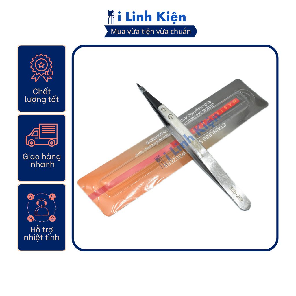 Nhíp gắp linh kiện điện tử cao cấp đầu nhựa chống tính điện chất lượng tốt. 8 Nhíp gắp linh kiện điện tử cao cấp đầu nhựa chống tính điện chất lượng tốt. - Ảnh 8