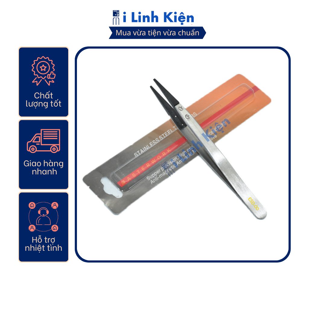 Nhíp gắp linh kiện điện tử cao cấp đầu nhựa chống tính điện chất lượng tốt. 5 Nhíp gắp linh kiện điện tử cao cấp đầu nhựa chống tính điện chất lượng tốt. - Ảnh 5