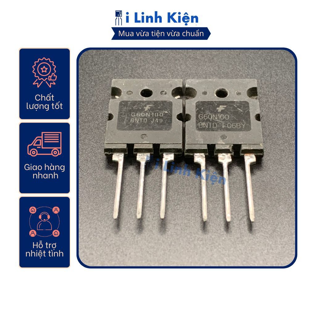 60N100 IGBT G60N100 60A 100V tháo máy chất lượng tốt. (kiểm tra trước khi gửi) 5 60N100 IGBT G60N100 60A 100V tháo máy chất lượng tốt. (kiểm tra trước khi gửi) - Ảnh 5