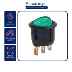 Công tắc bập bênh tròn KCD1-105 6A250V 3P có đèn