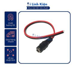 Dây nguồn Jack DC đực - cái 5.5x2.1mm chất lượng tốt.
