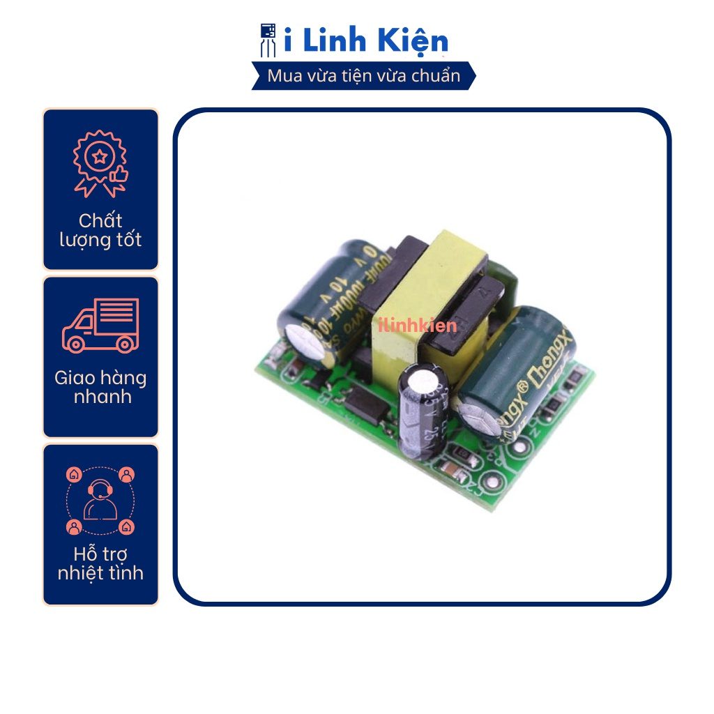 Mạch nguồn xung mini 5V 12V 700mA 1 Mạch nguồn xung mini 5V 12V 700mA