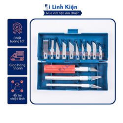 Dao trổ cắt mạch khắc gỗ cắt giấy kèm 10 lưỡi chất lượng cao.