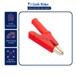 Kẹp cá sấu đồng 30A cách điện chất lượng cao.