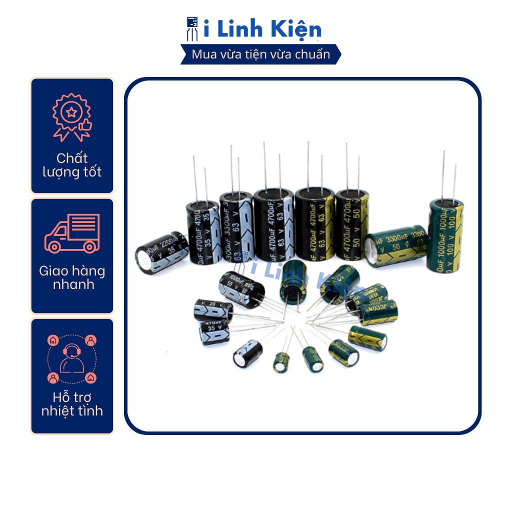 Tụ hóa 63V 220uF 10x17mm tần số cao chất lượng tốt combo 5 con 3 Tụ hóa 63V 220uF 10x17mm tần số cao chất lượng tốt combo 5 con - Ảnh 3