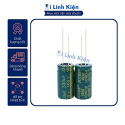 Tụ hóa 100V 330uF 13x25cm tần số cao chất lượng tốt.