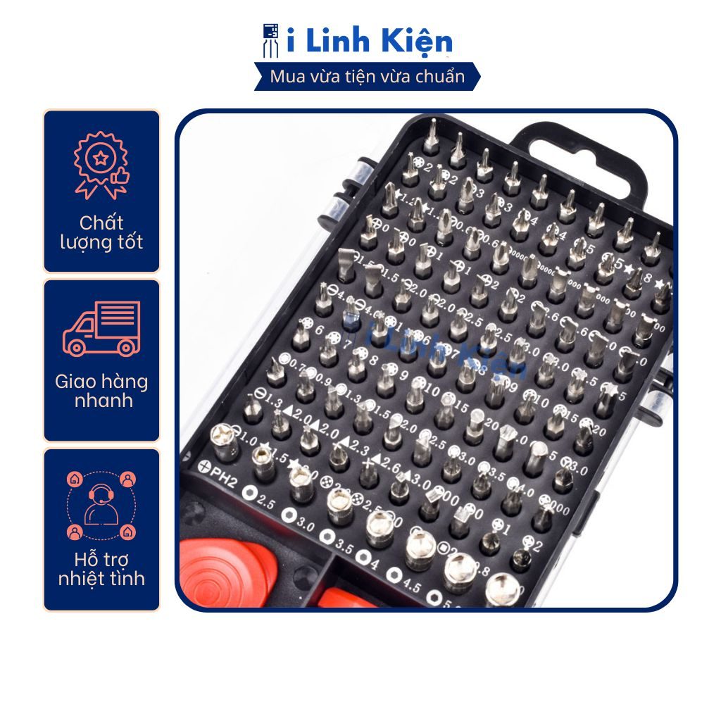 Bộ tua vít đa năng tô vít sửa điện thoại đa năng 115 chi tiết đầy đủ và tiện lợi. 8 Bộ tua vít đa năng tô vít sửa điện thoại đa năng 115 chi tiết đầy đủ và tiện lợi. - Ảnh 8