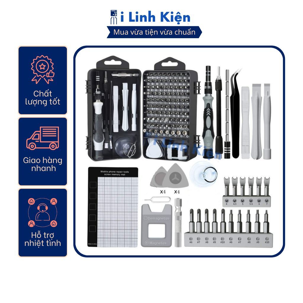 Bộ tua vít đa năng tô vít sửa điện thoại đa năng 115 chi tiết đầy đủ và tiện lợi. 10 Bộ tua vít đa năng tô vít sửa điện thoại đa năng 115 chi tiết đầy đủ và tiện lợi. - Ảnh 10