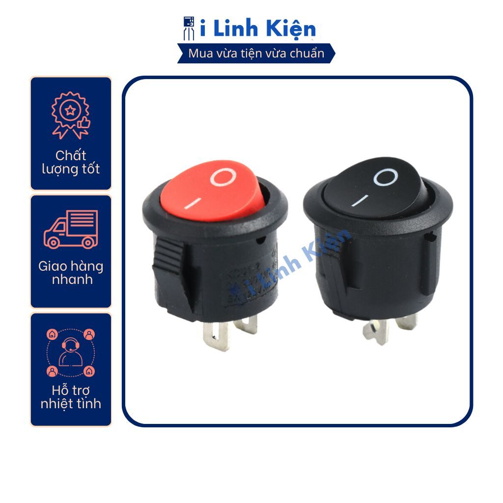 Công tắc bập bênh tròn KCD1-105 6(4)A 250V 2P không đèn chất lượng cao. 3 Công tắc bập bênh tròn KCD1-105 6(4)A 250V 2P không đèn chất lượng cao. - Ảnh 3