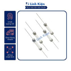 Cầu chì sứ 6x30mm chân cắm cao cấp túi 10 con đầy đủ giá trị.
