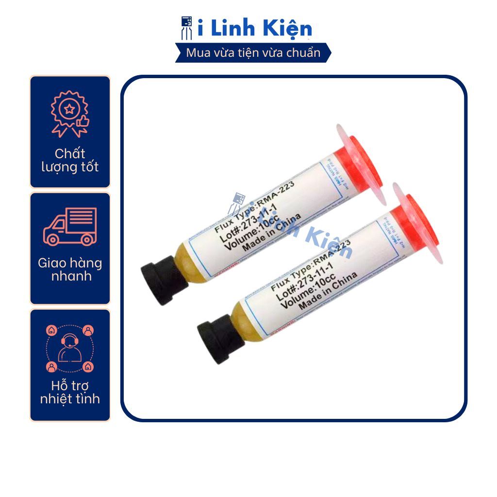 Mỡ hàn thiếc hỗ trợ hàn mạch RMA-223 10cc chuyên dụng chất lượng cao. 4 Mỡ hàn thiếc hỗ trợ hàn mạch RMA-223 10cc chuyên dụng chất lượng cao. - Ảnh 4