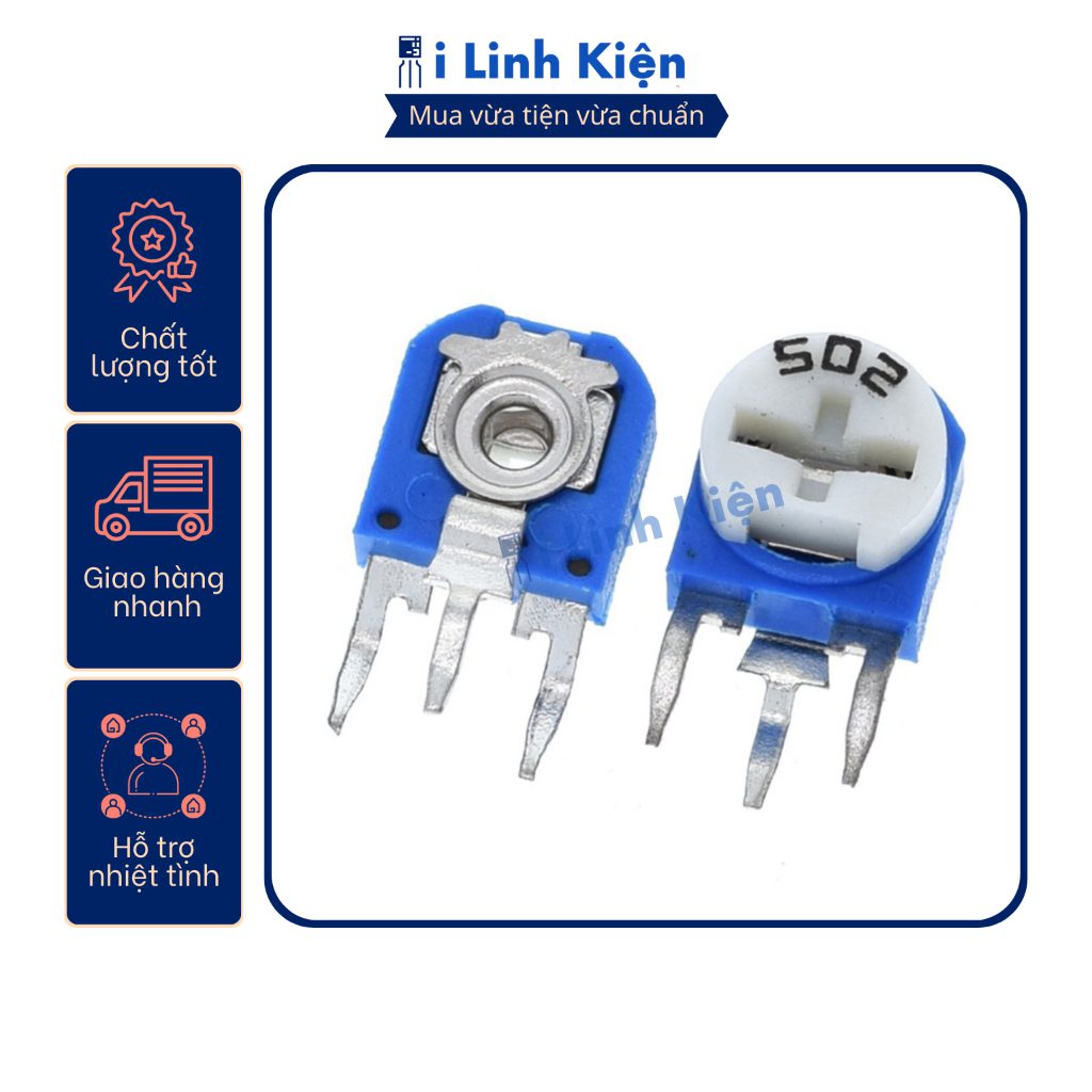 Biến trở tam giác RM063 100R - 1M chất lượng tốt 5 Biến trở tam giác RM063 100R - 1M chất lượng tốt - Ảnh 5