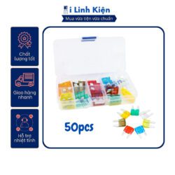 Cầu chì ô tô, cầu chì xe máy, cầu chì dẹp 32V chân to hộp 50pcs chính hãng.