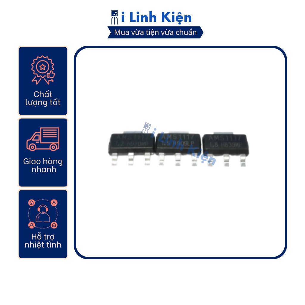 AMS1117 IC ổn áp AMS1117 1.2V 1A SOT-223 chất lượng cao. 3 AMS1117 IC ổn áp AMS1117 1.2V 1A SOT-223 chất lượng cao. - Ảnh 3