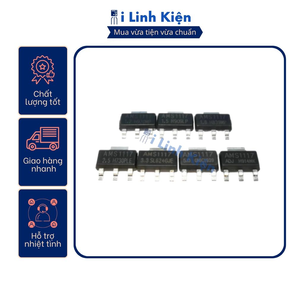 AMS1117 IC ổn áp AMS1117 2.5V 1A SOT-223 chất lượng cao. 5 AMS1117 IC ổn áp AMS1117 2.5V 1A SOT-223 chất lượng cao. - Ảnh 5