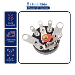 Chiết áp công tắc 10K 50K tròn RV12mm chân nằm đảm bảo chất lượng.